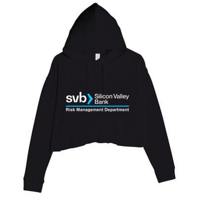 SVB Silicon Valley Bank Risk Management Department Crop Fleece Hoodie