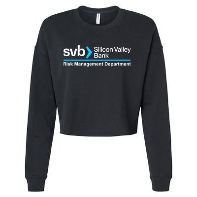 SVB Silicon Valley Bank Risk Management Department Cropped Pullover Crew