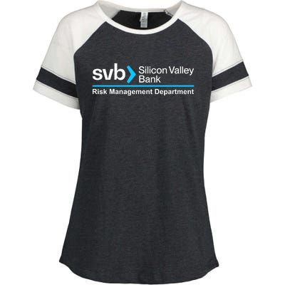 SVB Silicon Valley Bank Risk Management Department Enza Ladies Jersey Colorblock Tee