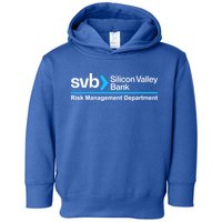 SVB Silicon Valley Bank Risk Management Department Toddler Hoodie