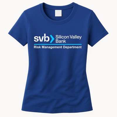 SVB Silicon Valley Bank Risk Management Department Womens T-Shirt