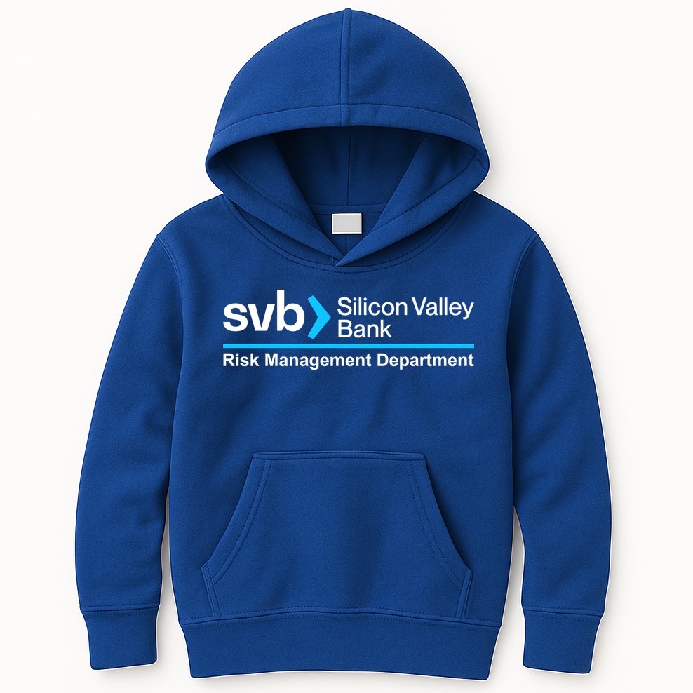 SVB Silicon Valley Bank Risk Management Department Kids Hoodie