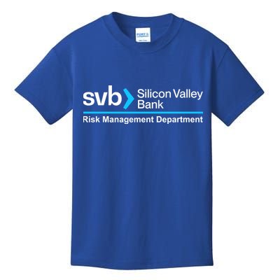 SVB Silicon Valley Bank Risk Management Department Kids T-Shirt