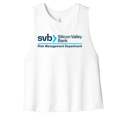 SVB Silicon Valley Bank Risk Management Department Women's Racerback Cropped Tank