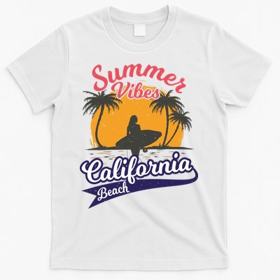 Surfing Summer Vibes California Beach Vintage Gift T-Shirt