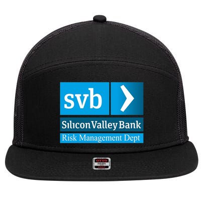 Svb Silicon Valley Bank 7 Panel Mesh Trucker Snapback Hat