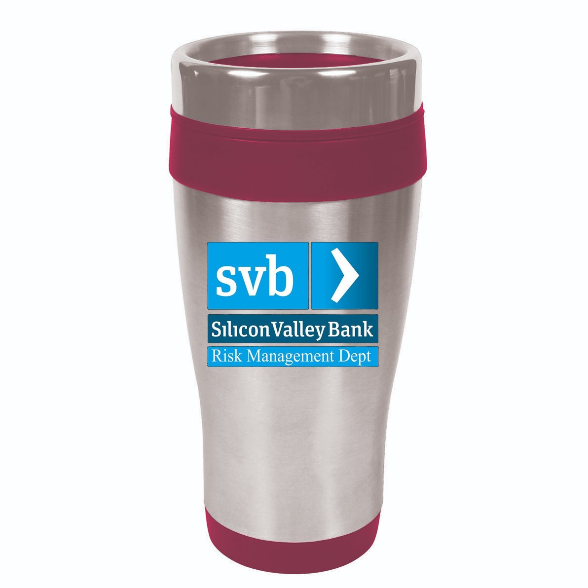 Svb Silicon Valley Bank 16oz Travel Tumbler