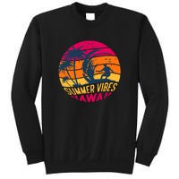 Surfing Summer Vibes Hawaii Surfing Vintage Gift Sweatshirt