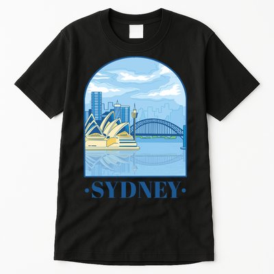 Sydney Skyline View Tall T-Shirt