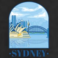 Sydney Skyline View Adult Drive Performance Visor