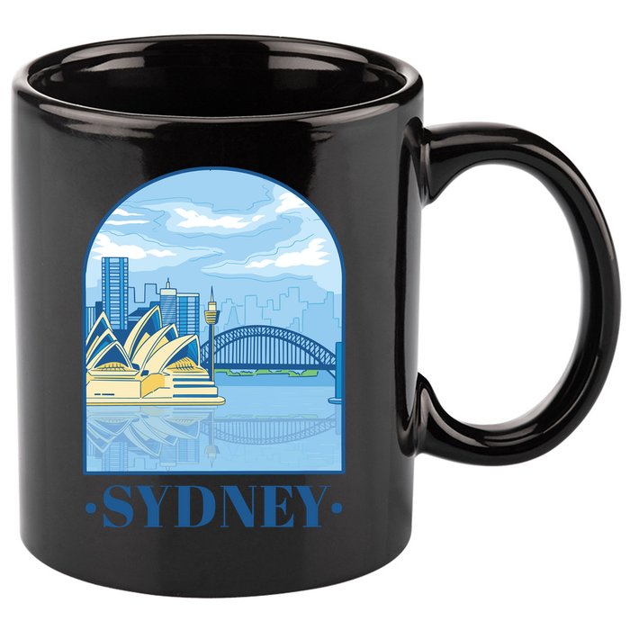 Sydney Skyline View 11oz C Handle Ceramic Mug