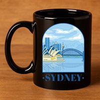 Sydney Skyline View 11oz C Handle Ceramic Mug
