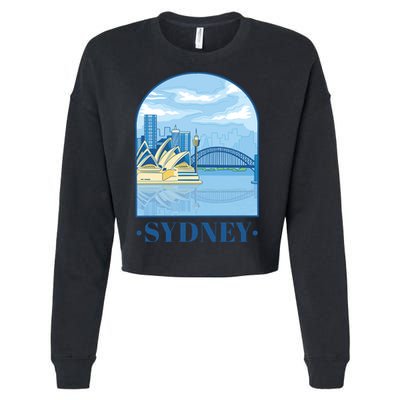 Sydney Skyline View Cropped Pullover Crew