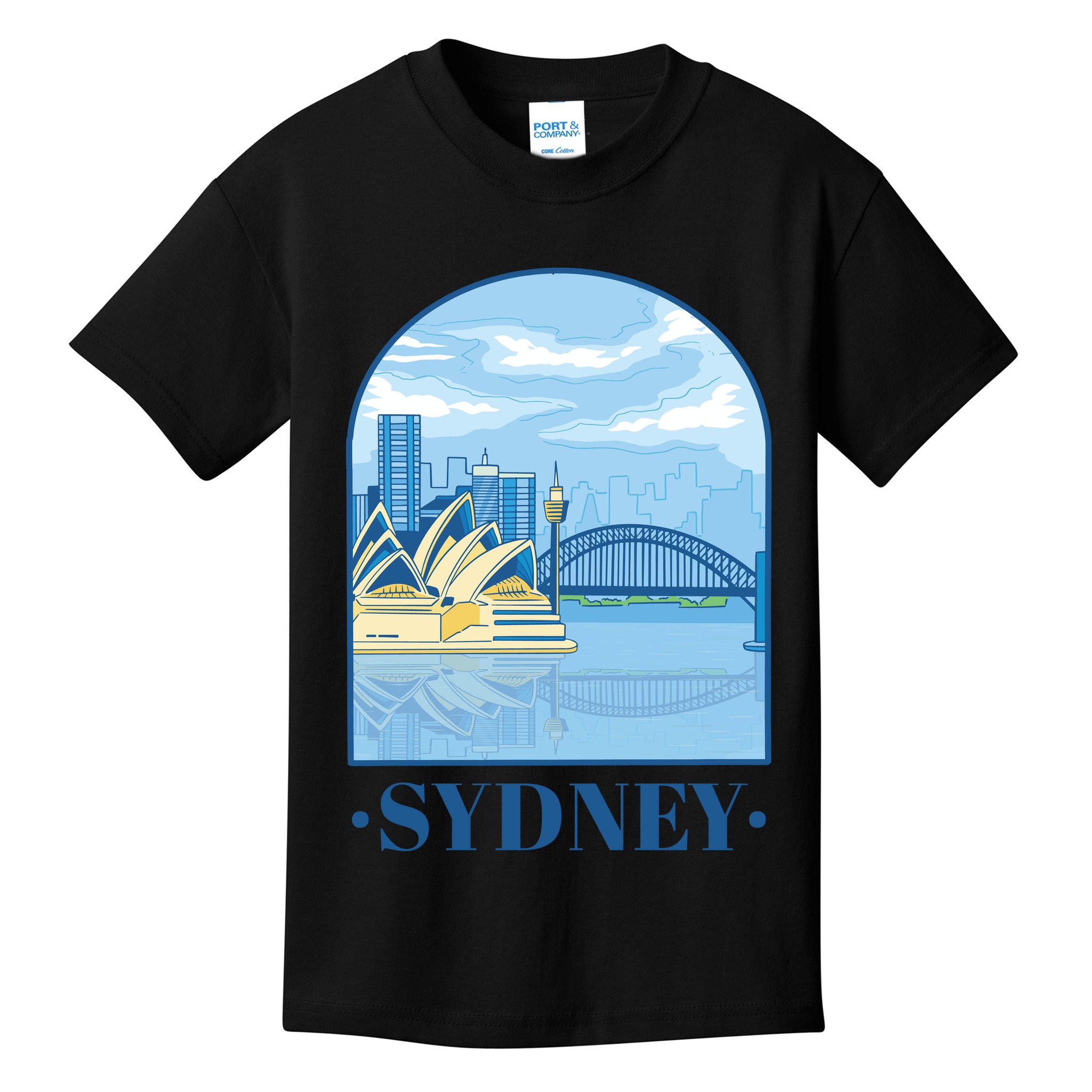 Sydney Skyline View Kids T-Shirt