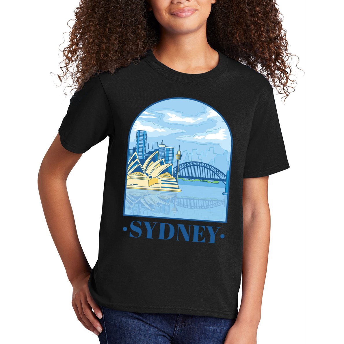 Sydney Skyline View Kids T-Shirt