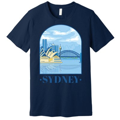 Sydney Skyline View Premium T-Shirt