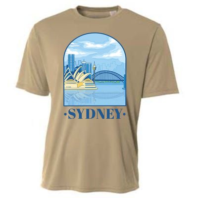 Sydney Skyline View Cooling Performance Crew T-Shirt