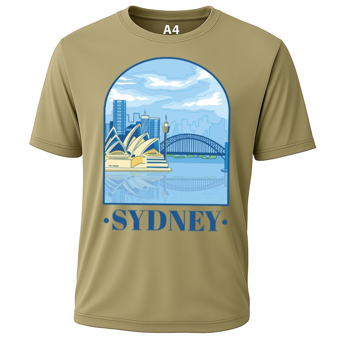 Sydney Skyline View Cooling Performance Crew T-Shirt