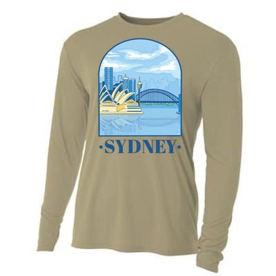 Sydney Skyline View Cooling Performance Long Sleeve Crew