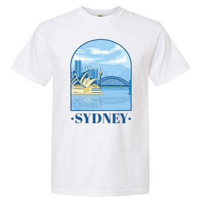 Sydney Skyline View Garment-Dyed Heavyweight T-Shirt