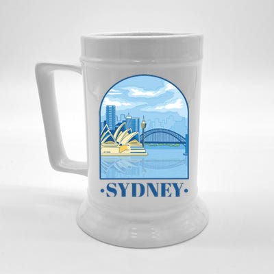 Sydney Skyline View Beer Stein