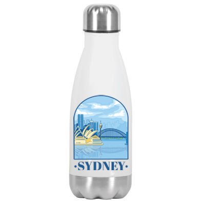 Sydney Skyline View Stainless Steel Insulated Water Bottle