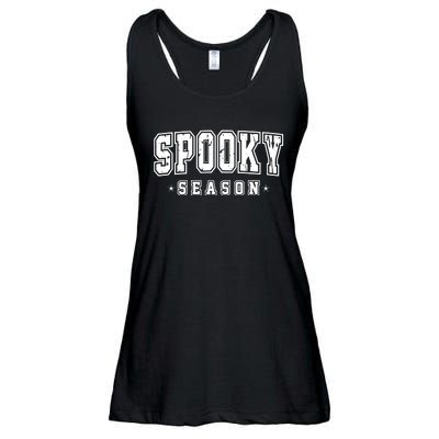 Spooky Season Varsity Halloween Graphic Ladies Essential Flowy Tank