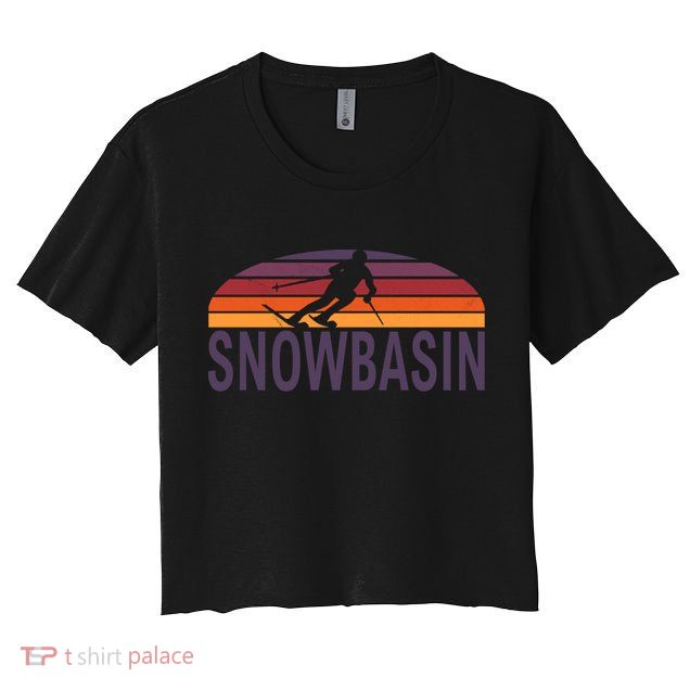 Snowbasin Sun Valley Huntsville Utah Usa Ski Resort Cute Gift Crop Top