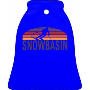 Snowbasin Sun Valley Huntsville Utah Usa Ski Resort Cute Gift Ceramic Bell Ornament