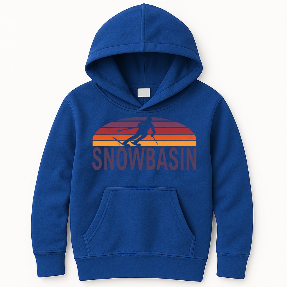 Snowbasin Sun Valley Huntsville Utah Usa Ski Resort Cute Gift Kids Hoodie