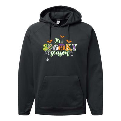 Spooky Season Vintage Halloween Boo Gift Performance Fleece Hoodie