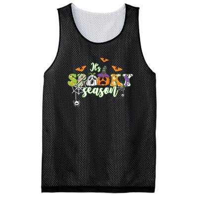 Spooky Season Vintage Halloween Boo Gift Mesh Reversible Basketball Jersey Tank