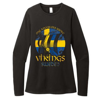 Sweden Swedish Viking Ship Flag Scandinavia Min Womens CVC Long Sleeve Shirt