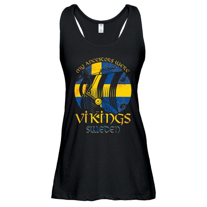 Sweden Swedish Viking Ship Flag Scandinavia Min Ladies Essential Flowy Tank