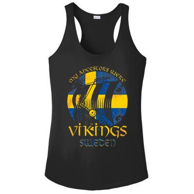 Sweden Swedish Viking Ship Flag Scandinavia Min Ladies PosiCharge Competitor Racerback Tank