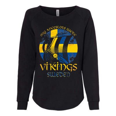 Sweden Swedish Viking Ship Flag Scandinavia Min Womens California Wash Sweatshirt