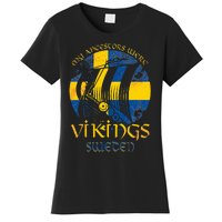 Sweden Swedish Viking Ship Flag Scandinavia Min Women's T-Shirt