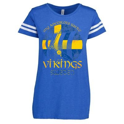 Sweden Swedish Viking Ship Flag Scandinavia Min Enza Ladies Jersey Football T-Shirt