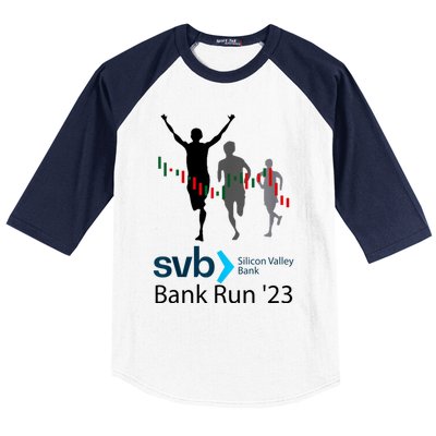 Svb Silicon Valley Bank Run ′23 Baseball Sleeve Shirt