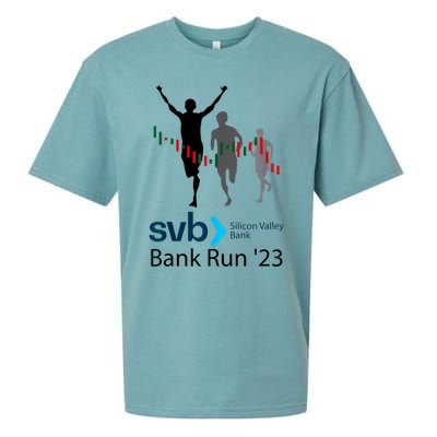 Svb Silicon Valley Bank Run ′23 Sueded Cloud Jersey T-Shirt