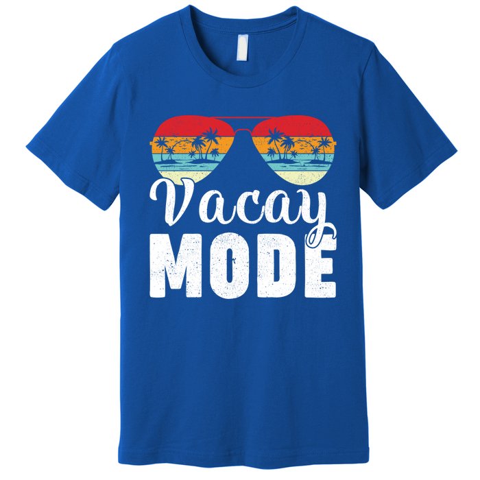 Summer Sunglasses Vintage Beach Vacation Vacay Mode Cute Gift Premium T-Shirt