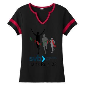 Svb Silicon Valley Bank Run ′23 Ladies Halftime Notch Neck Tee