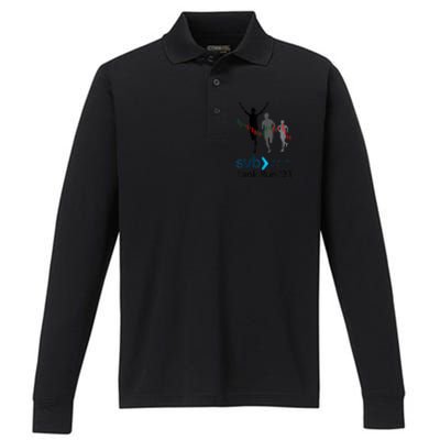 Svb Silicon Valley Bank Run ′23 Performance Long Sleeve Polo