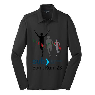 Svb Silicon Valley Bank Run ′23 Silk Touch Performance Long Sleeve Polo