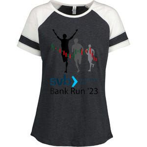 Svb Silicon Valley Bank Run ′23 Enza Ladies Jersey Colorblock Tee