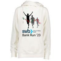 Svb Silicon Valley Bank Run ′23 Womens Funnel Neck Pullover Hood