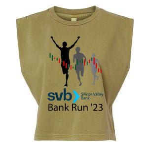 Svb Silicon Valley Bank Run ′23 Garment-Dyed Women's Muscle Tee