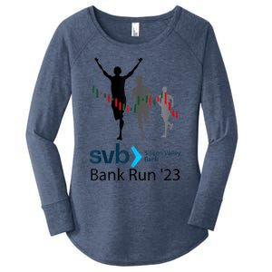 Svb Silicon Valley Bank Run ′23 Women's Perfect Tri Tunic Long Sleeve Shirt