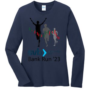 Svb Silicon Valley Bank Run ′23 Ladies Long Sleeve Shirt