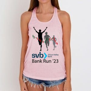 Svb Silicon Valley Bank Run ′23 Women's Knotted Racerback Tank